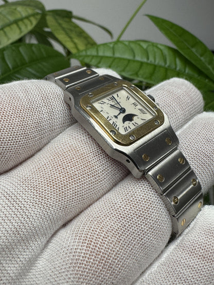 Cartier Santos de Cartier Galbée W20008C4 Moonphase Quartz Watch