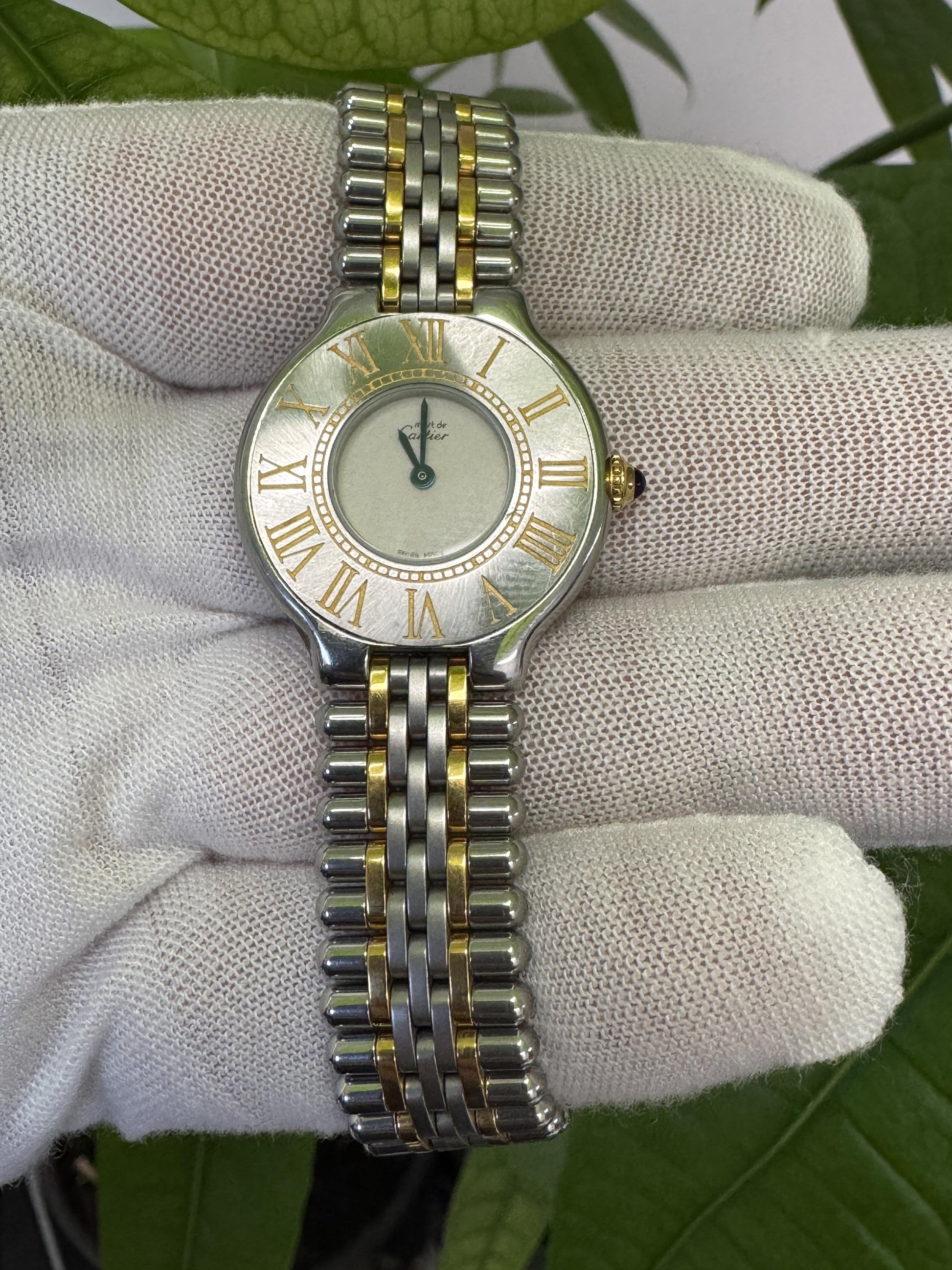 Cartier Must 21 W10073R6 Steel and Gold Ladies Watch