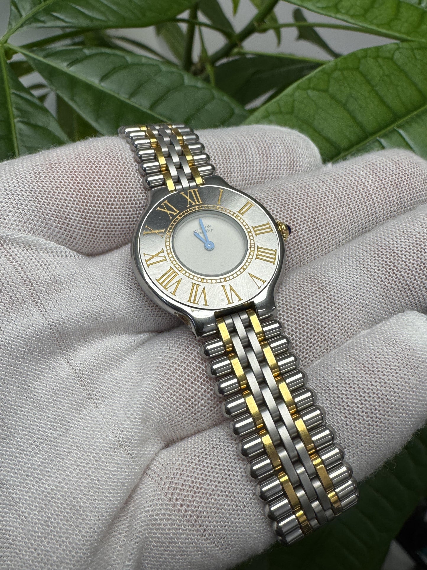 Cartier Must 21 W10073R6 Steel and Gold Ladies Watch
