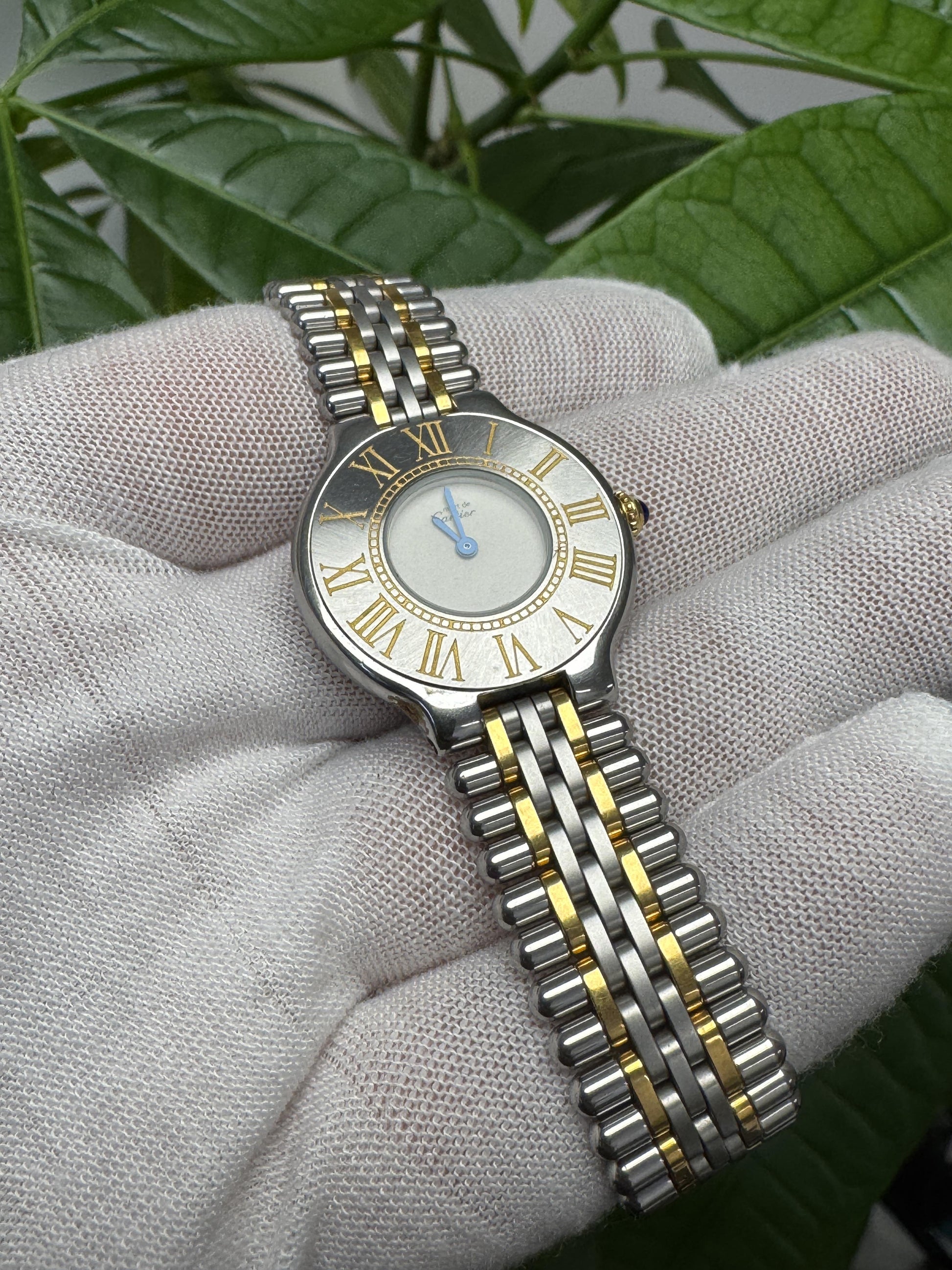 Cartier Must 21 W10073R6 Steel and Gold Ladies Watch