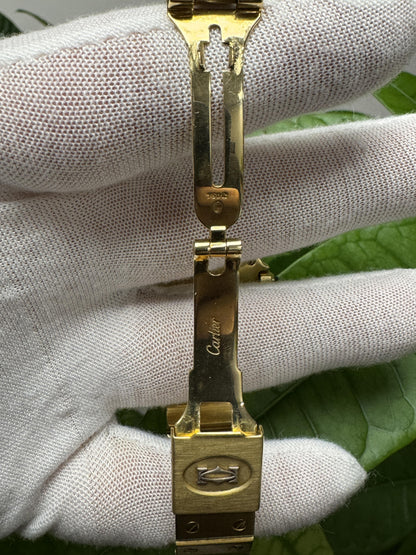Cartier Santos 18k Yellow Gold Men's Vintage Watch