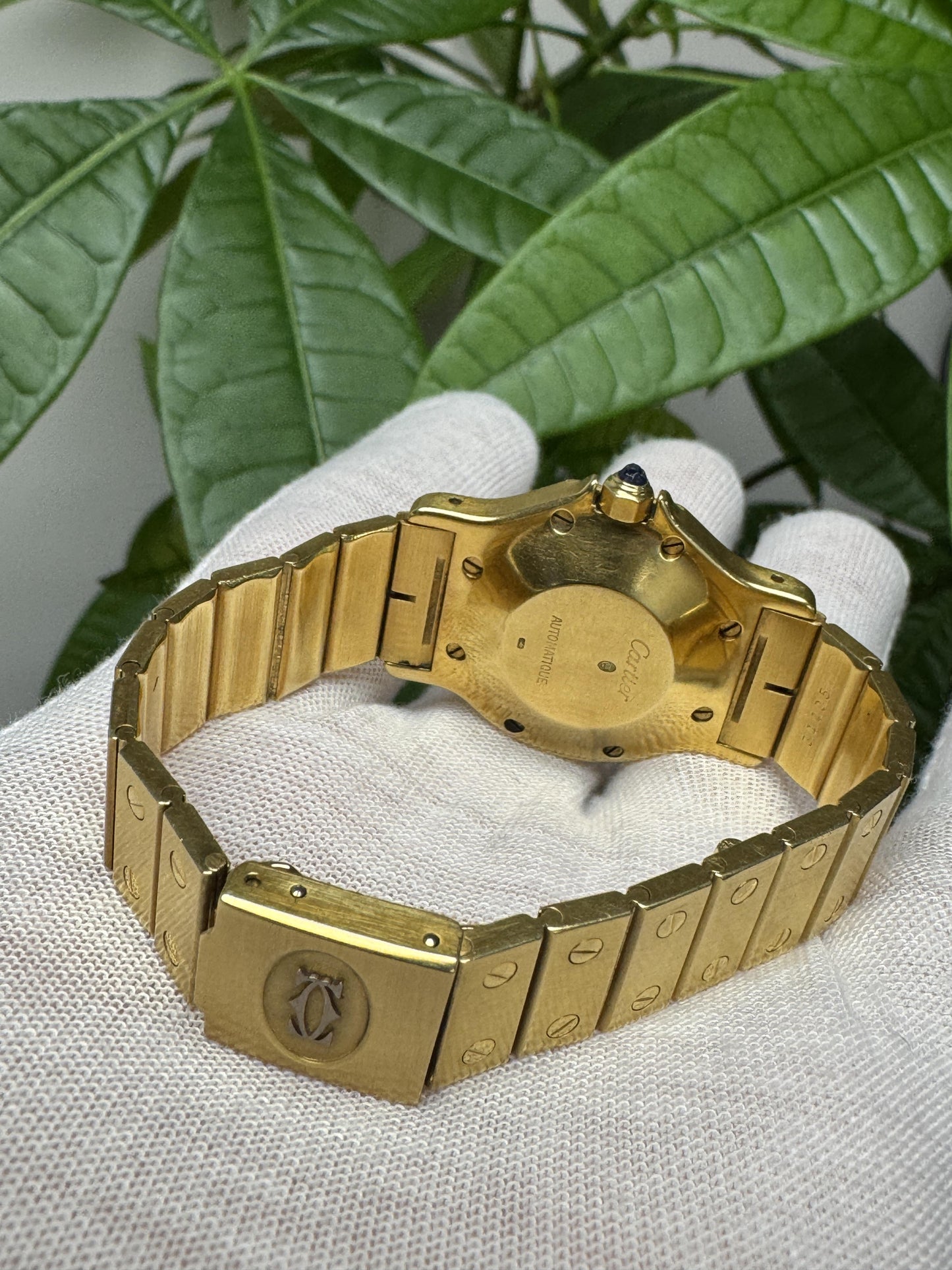 Cartier Santos 18k Yellow Gold Men's Vintage Watch