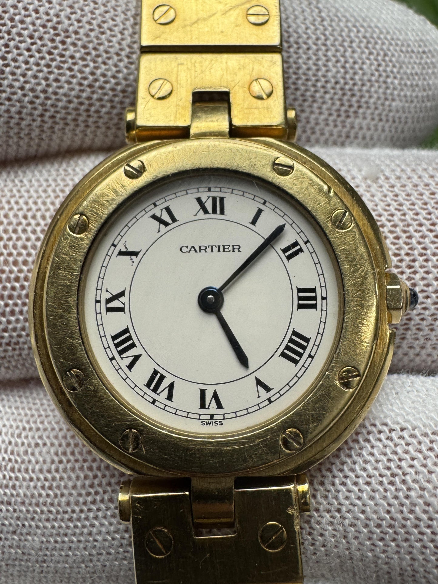 Cartier Santos Vendôme 84738788 18K Yellow Gold Ladies Watch