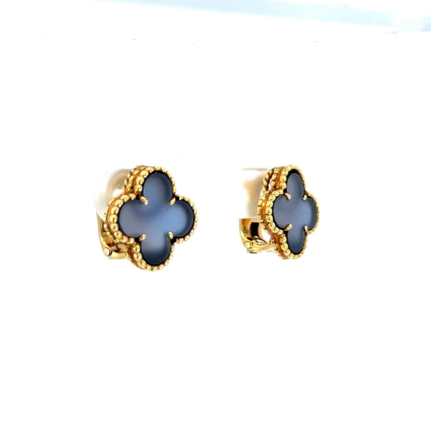 Van Cleef & Arpels Alhambra Chalcedony earrings