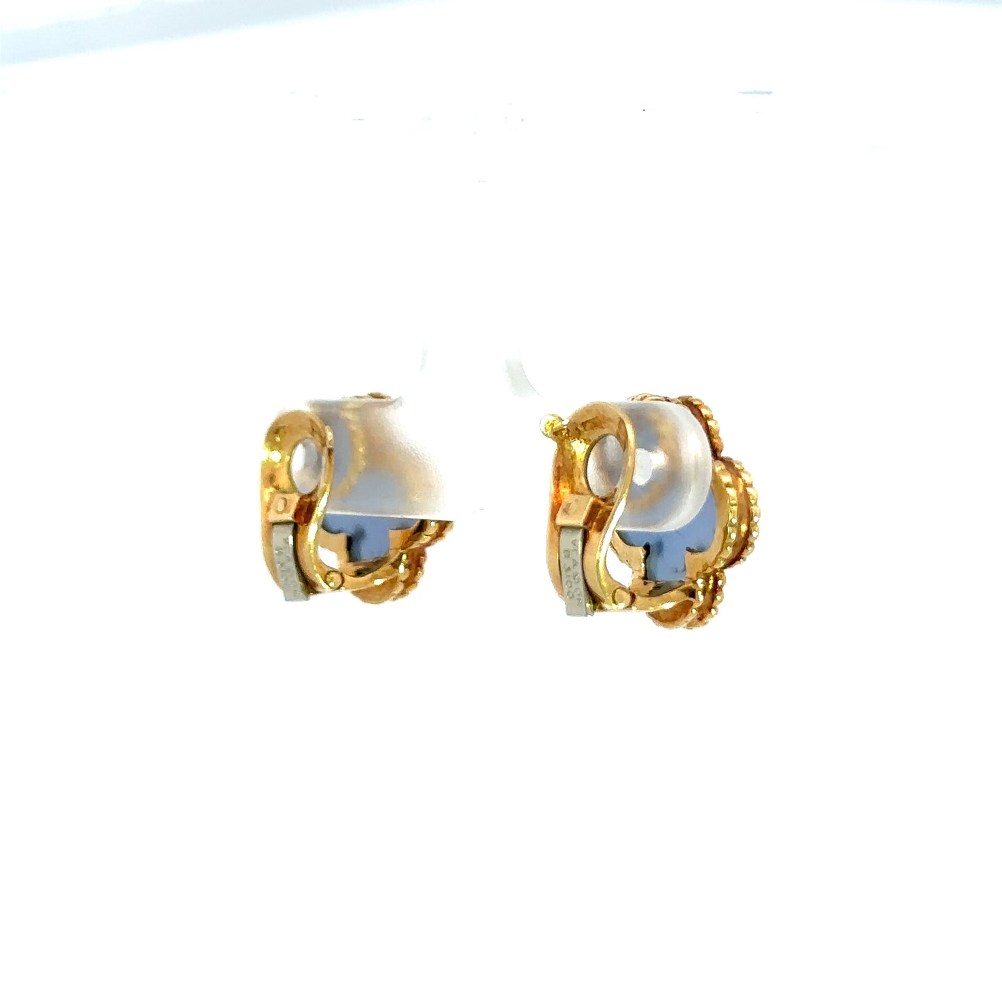 Van Cleef & Arpels Alhambra Chalcedony earrings