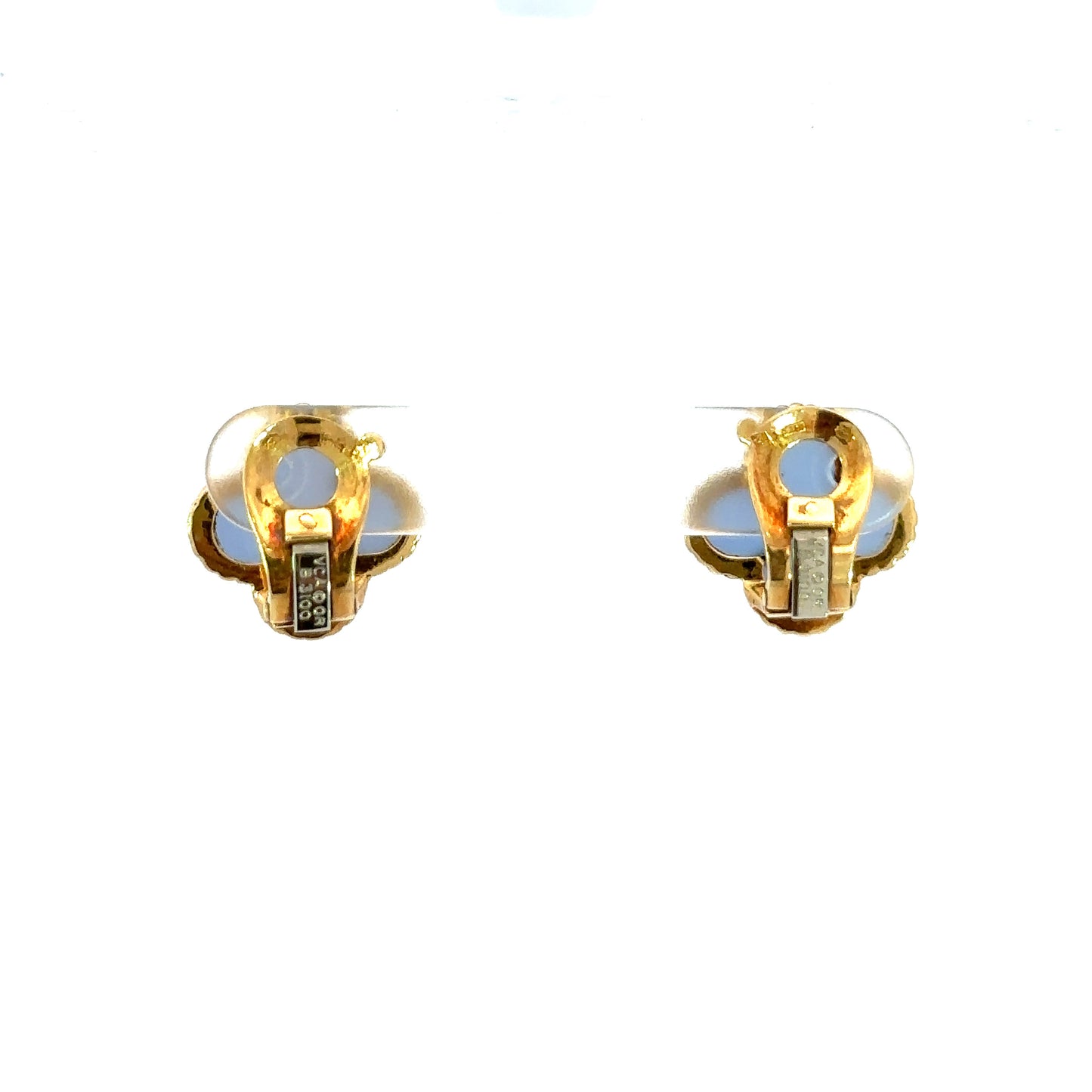 Van Cleef & Arpels Alhambra Chalcedony earrings