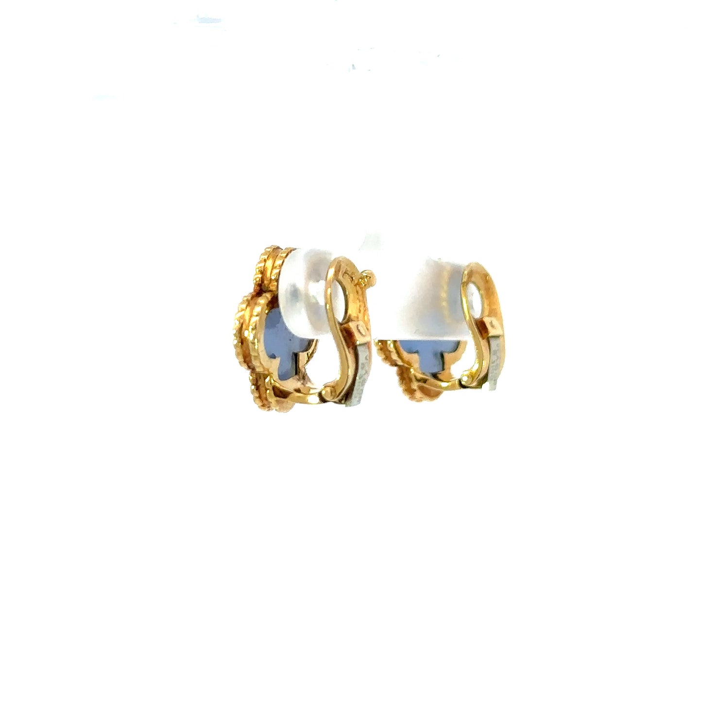 Van Cleef & Arpels Alhambra Chalcedony earrings