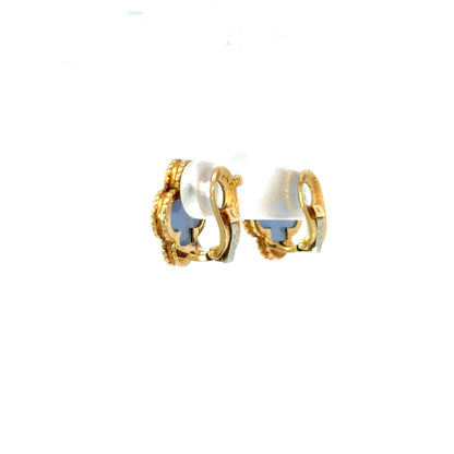 Van Cleef & Arpels Alhambra Chalcedony earrings