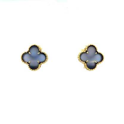 Van Cleef & Arpels Alhambra Chalcedony earrings