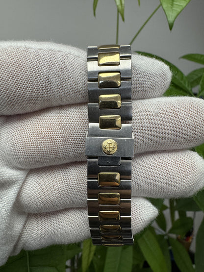 Patek Philippe Nautilus 3800/1JA Stainless Steel Yellow Gold Champagne Dial