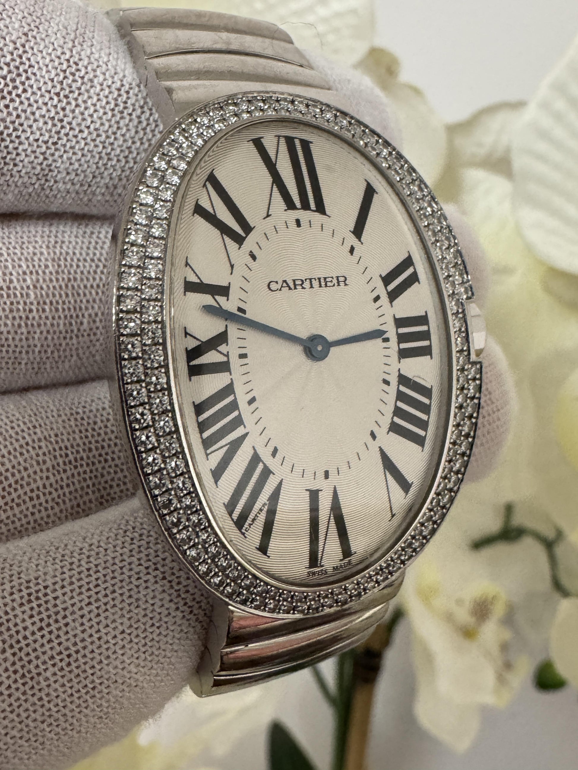 Cartier Baignoire WB520010 Large 18K White Gold Box & Papers
