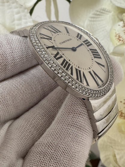 Cartier Baignoire WB520010 Large 18K White Gold Box & Papers