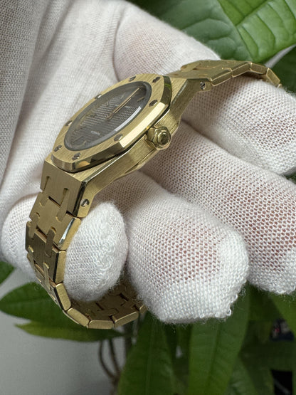 Audemars Piguet Royal Oak 30MM 18k Yellow Gold Automatic Watch Mint!