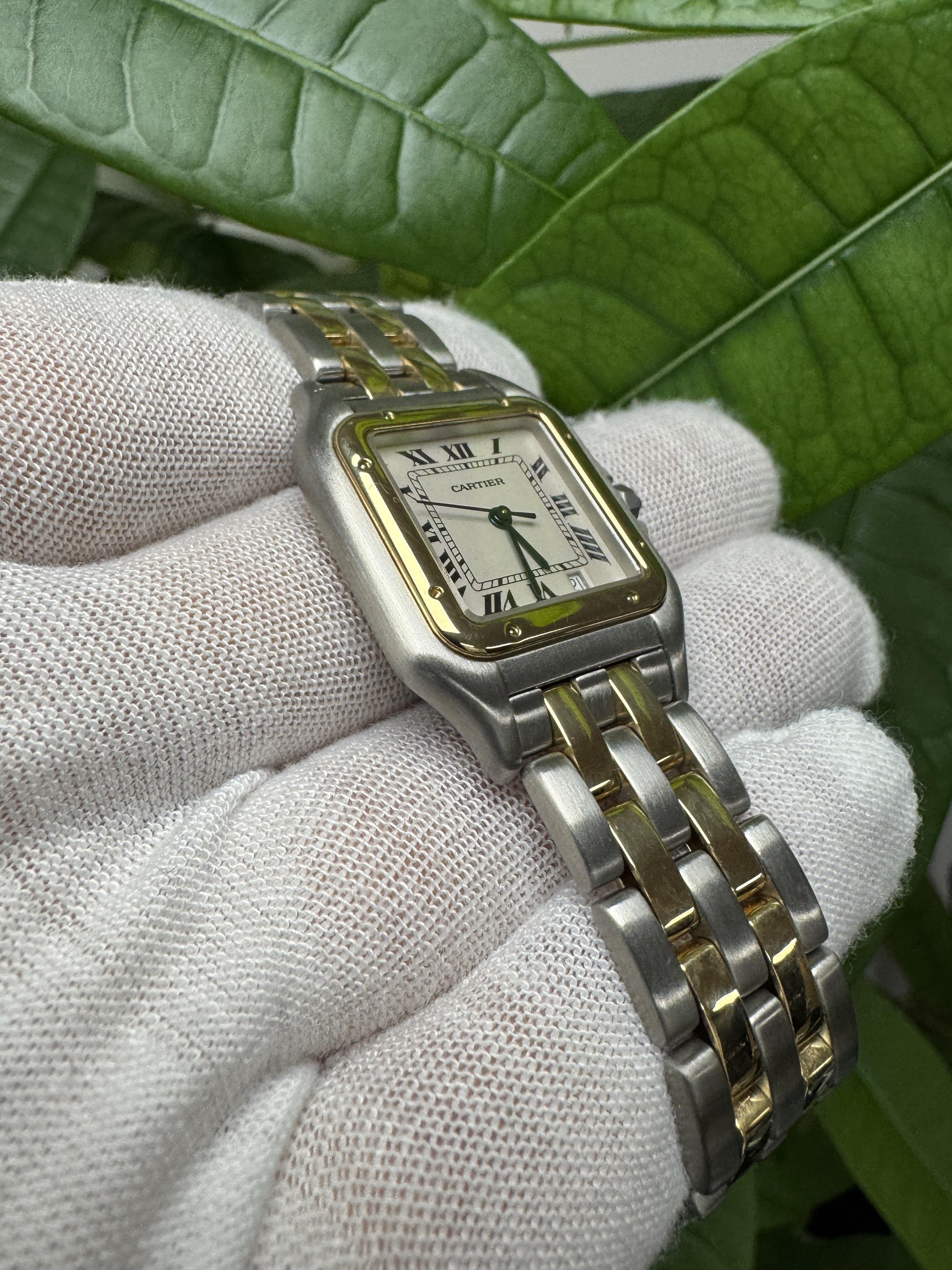 Cartier Panthere W25028B6 Midsize Two Tone Ladies Watch Box & Papers