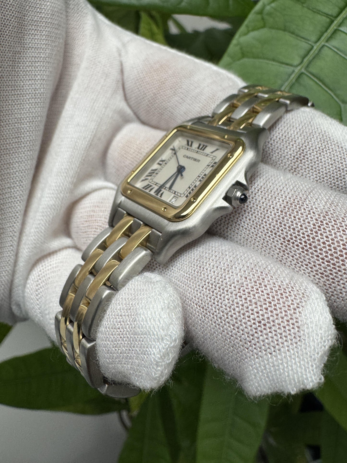 Cartier Panthere W25028B6 Midsize Two Tone Ladies Watch Box & Papers