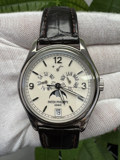 Patek Philippe Annual Calendar 5146G Cream Dial Watch & Papers