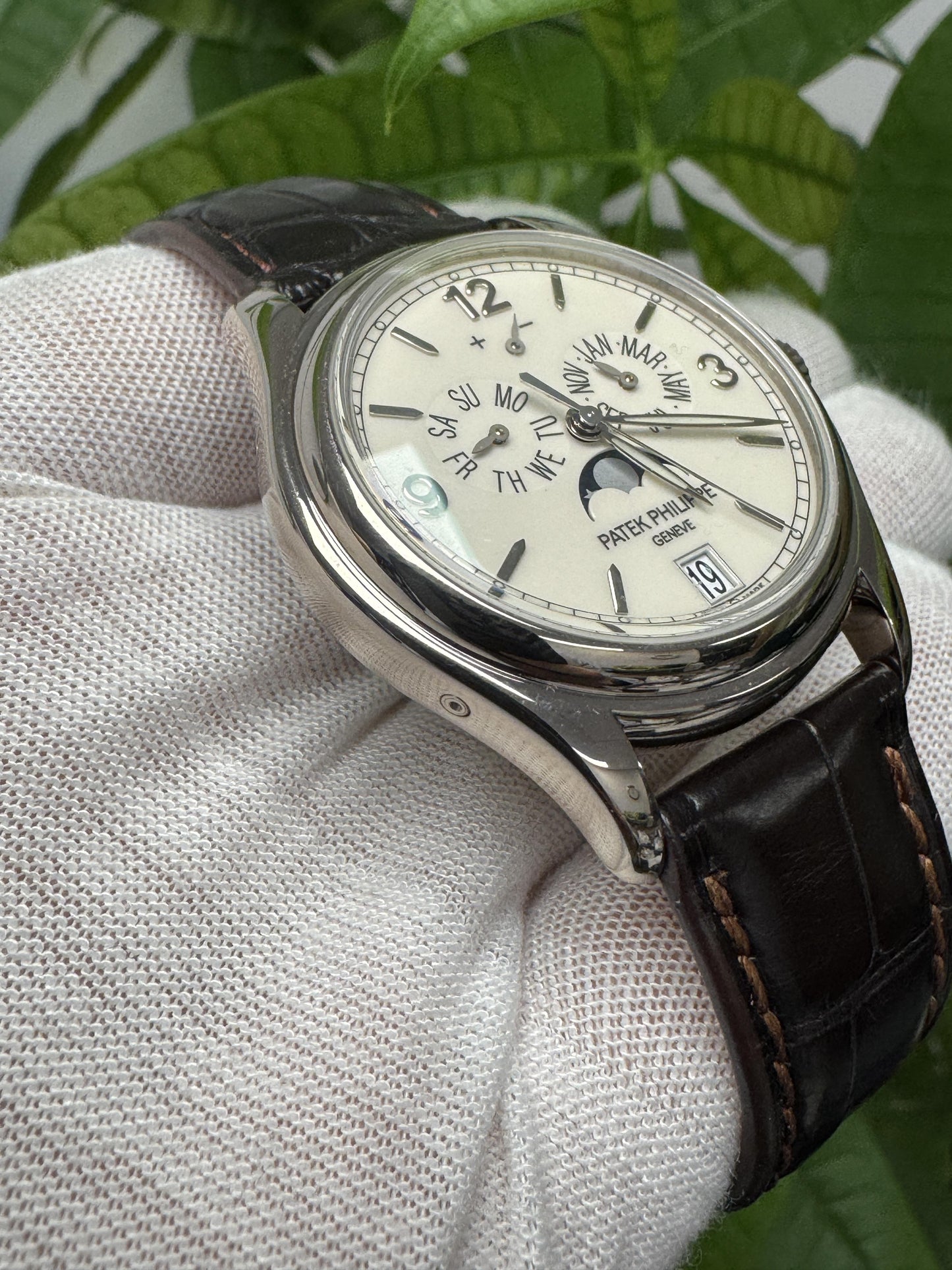 Patek Philippe Annual Calendar 5146G Cream Dial Watch & Papers