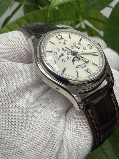 Patek Philippe Annual Calendar 5146G Cream Dial Watch & Papers