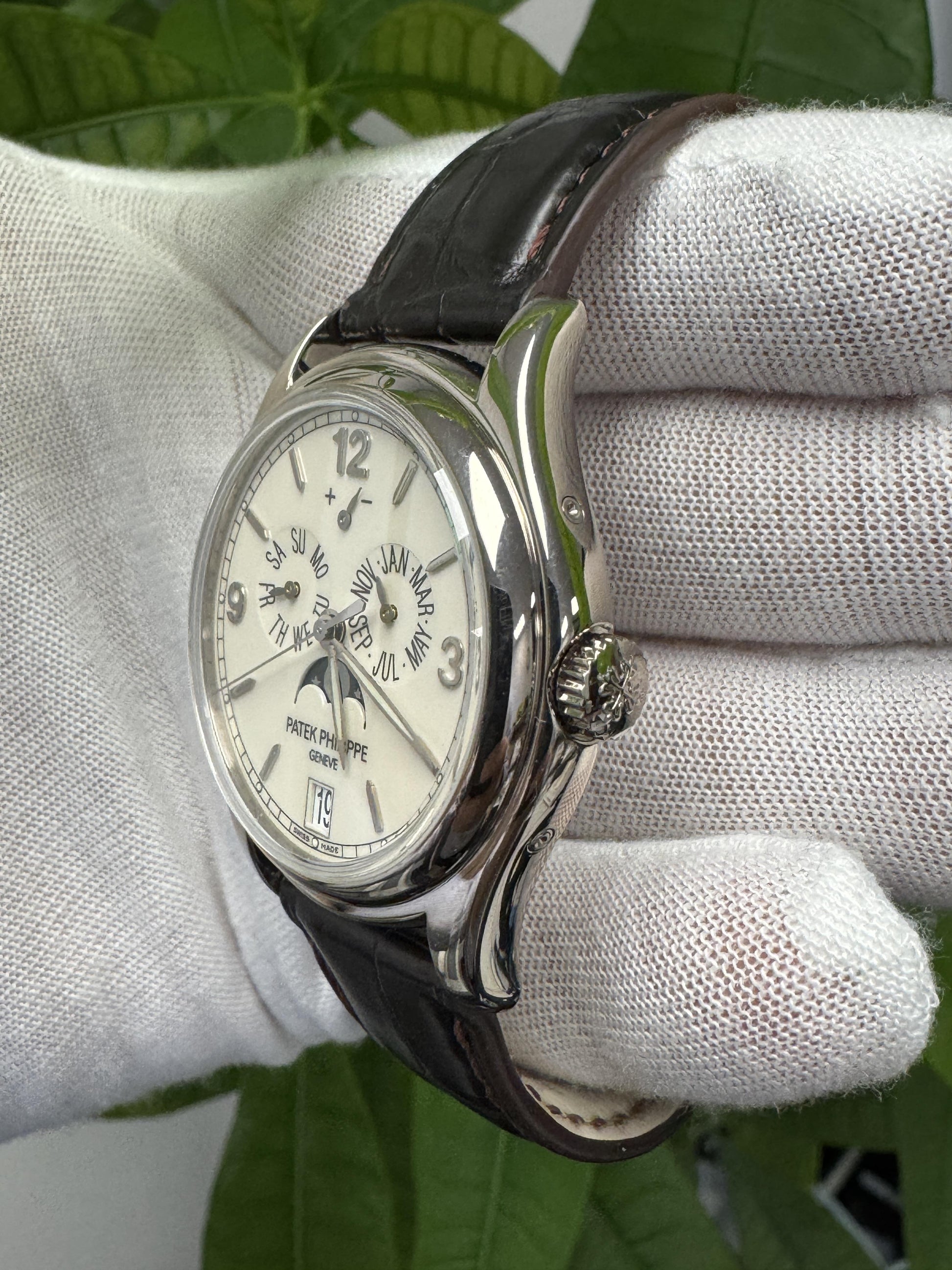 Patek Philippe Annual Calendar 5146G Cream Dial Watch & Papers