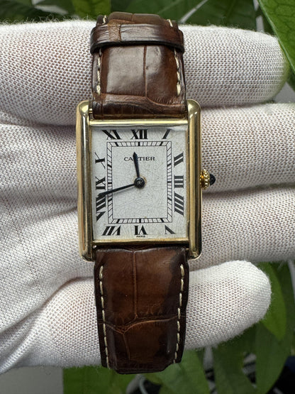 Cartier Tank 17011 Spider 'Paris' Dial 18K Yellow Gold Contemporary Buckle Watch