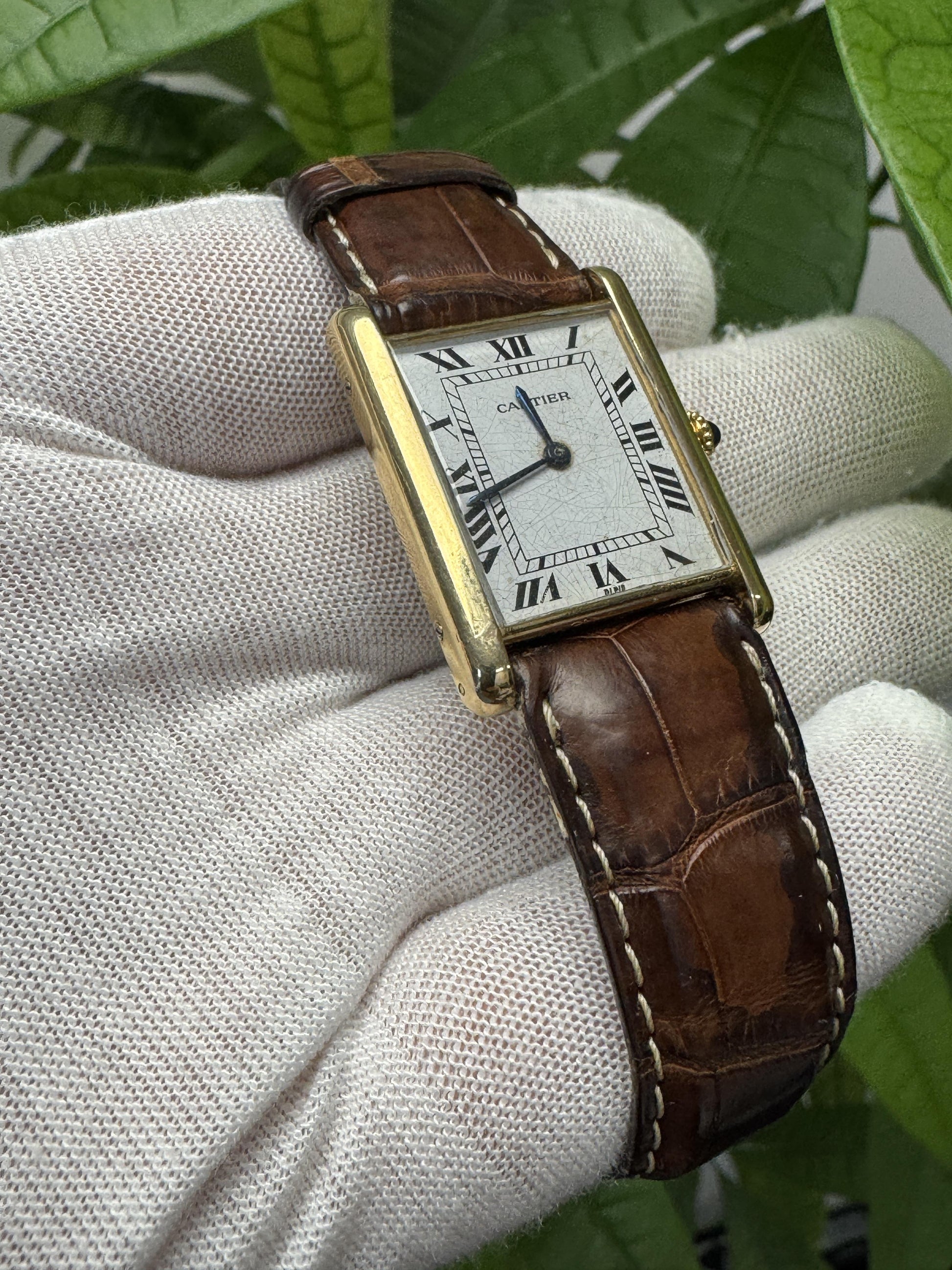 Cartier Tank 17011 Spider 'Paris' Dial 18K Yellow Gold Contemporary Buckle Watch