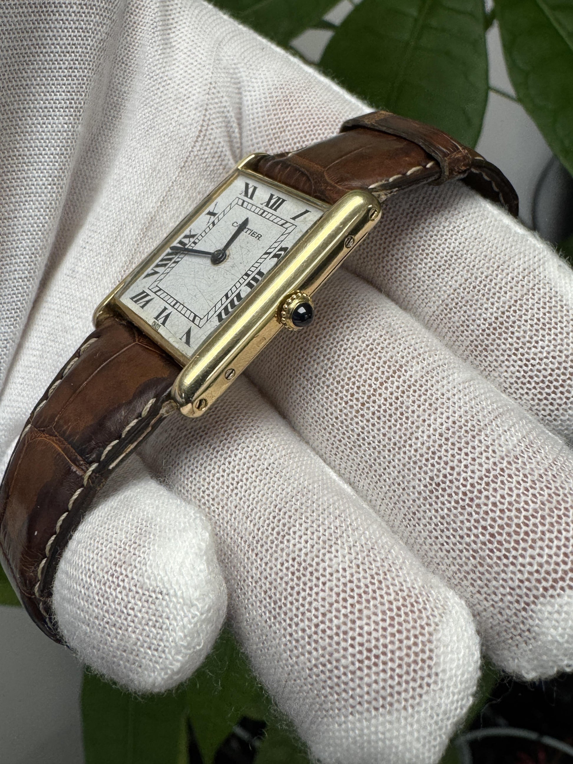 Cartier Tank 17011 Spider 'Paris' Dial 18K Yellow Gold Contemporary Buckle Watch