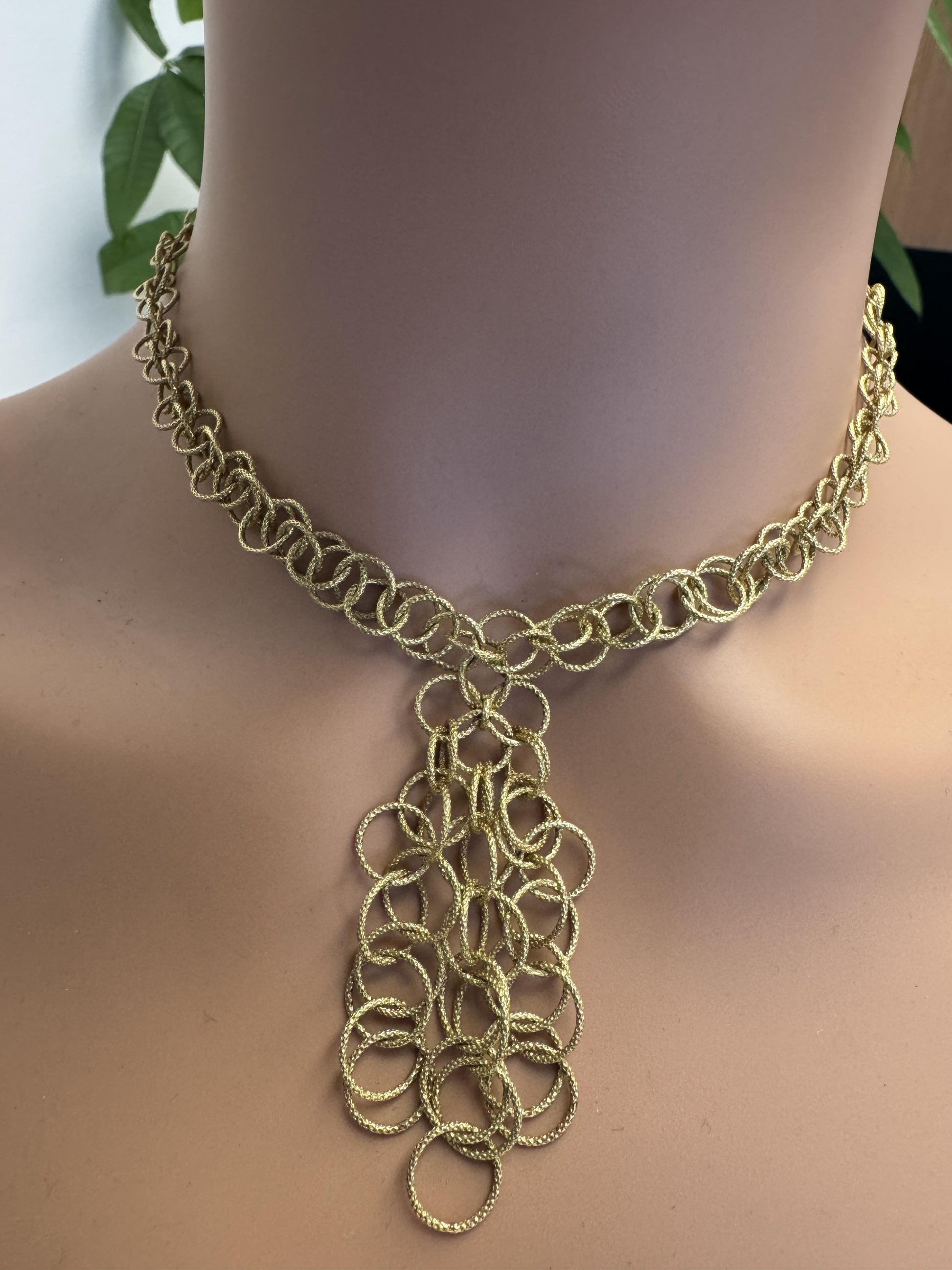 Gianmaria Buccellati Hawaii 18K Yellow gold Three Drop Necklace