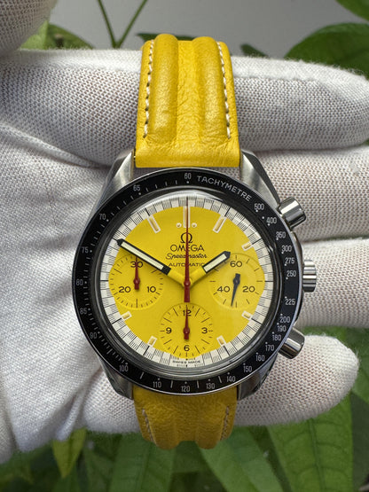 Omega Speedmaster 3810.12.40 Schumacher Yellow Strap Watch
