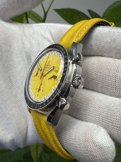 Omega Speedmaster 3810.12.40 Schumacher Yellow Strap Watch