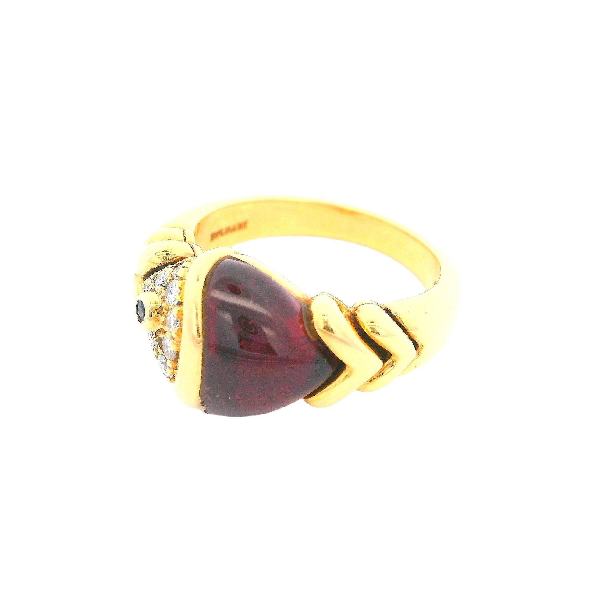 Bvlgari Fish Ring Cab Tourmaline & Diamonds