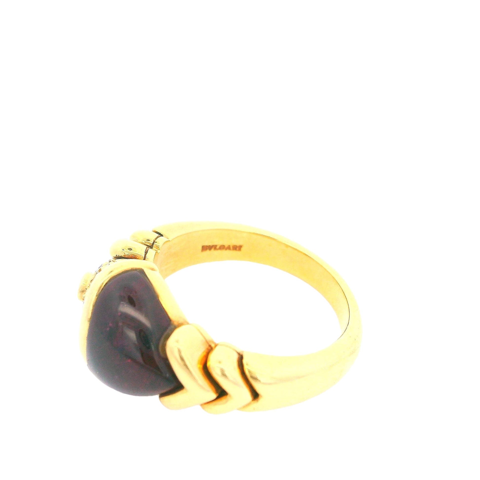 Bvlgari Fish Ring Cab Tourmaline & Diamonds