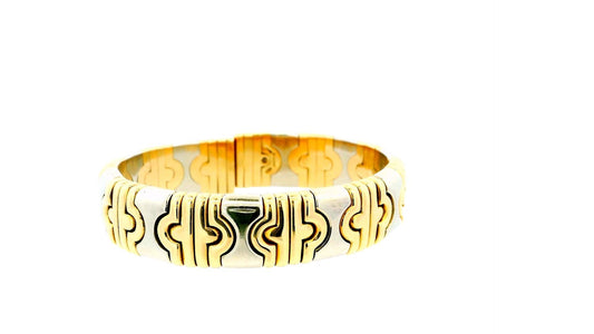 Bvlgari 18k yellow & White Gold Parentesi Cuff