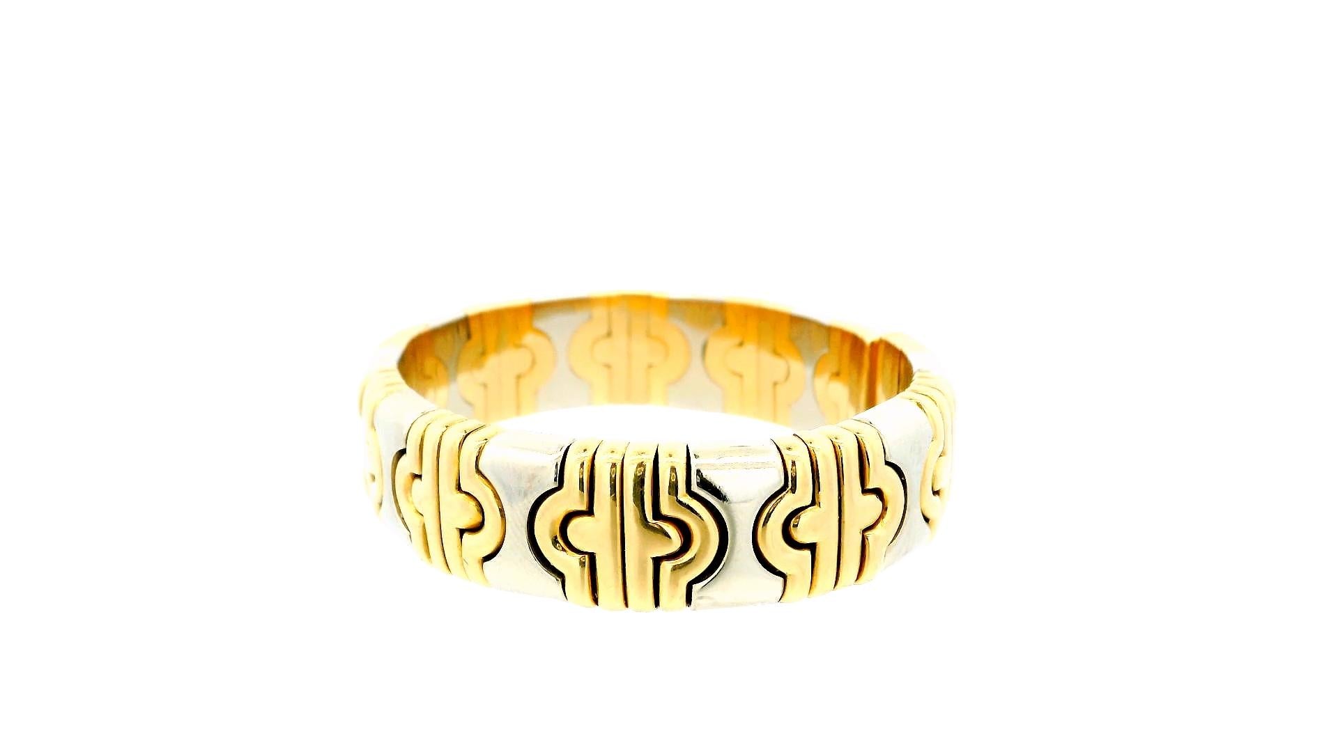 Bvlgari 18k yellow & White Gold Parentesi Cuff