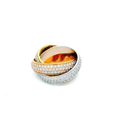 Cartier Trinity Pave Ring
