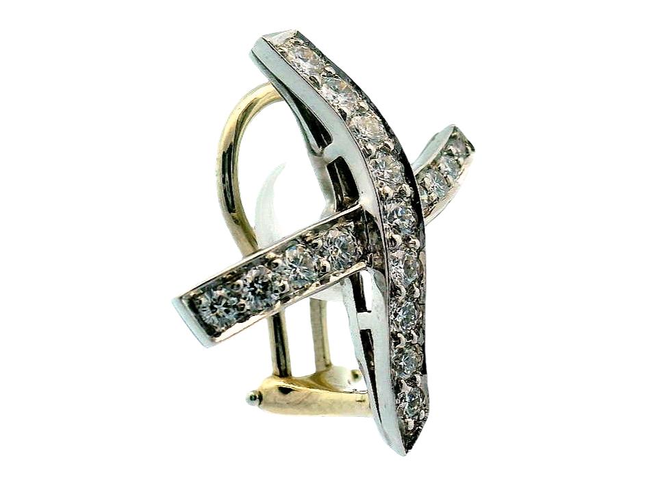 Tiffany Paloma Picasso "X" pave Earrings