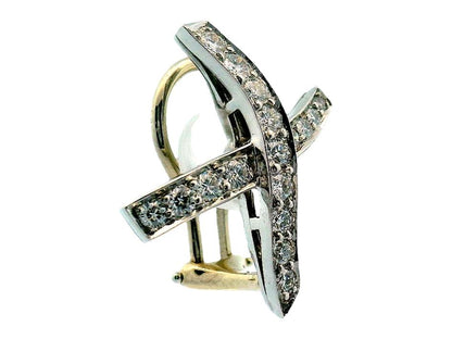 Tiffany Paloma Picasso "X" pave Earrings