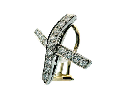 Tiffany Paloma Picasso "X" pave Earrings