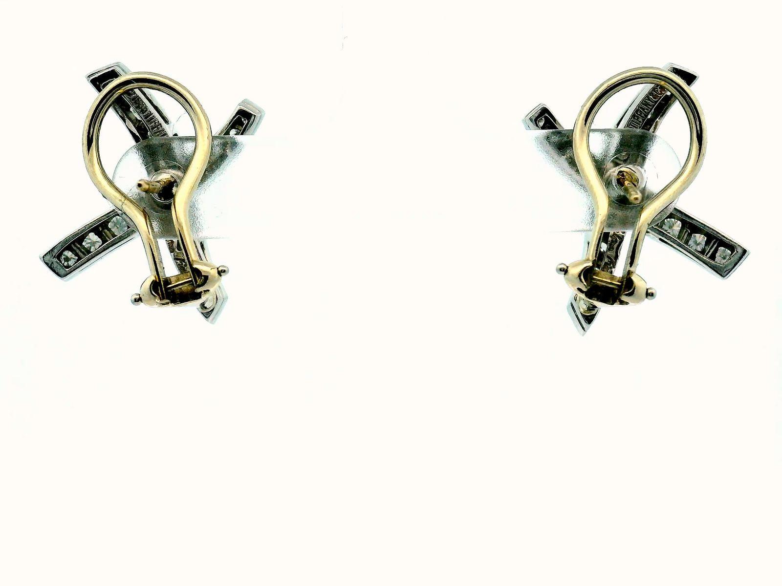 Tiffany Paloma Picasso "X" pave Earrings