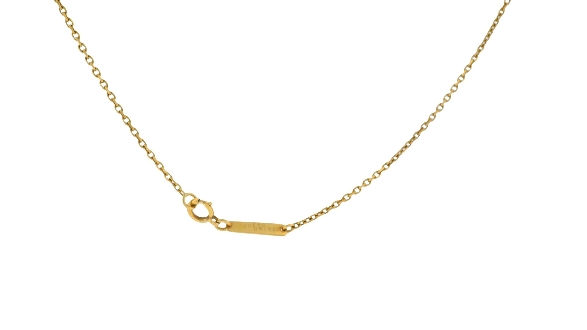 Van Cleef & Arpels Diamond Butterfly Pendant in 18K Yellow Gold Necklace