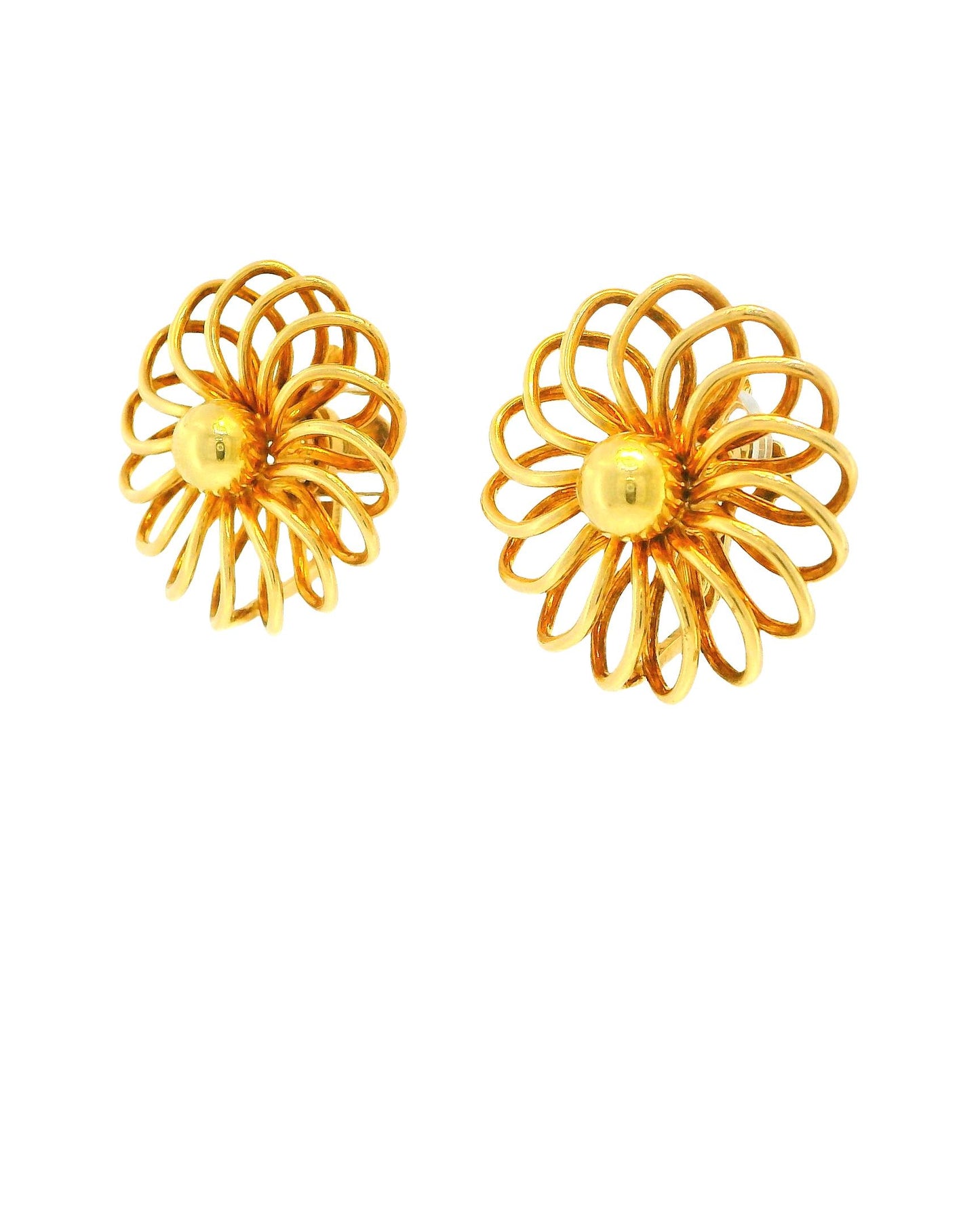 Cartier 14K Gold Pinwheel Non-Pierced Screw-Back Earrings