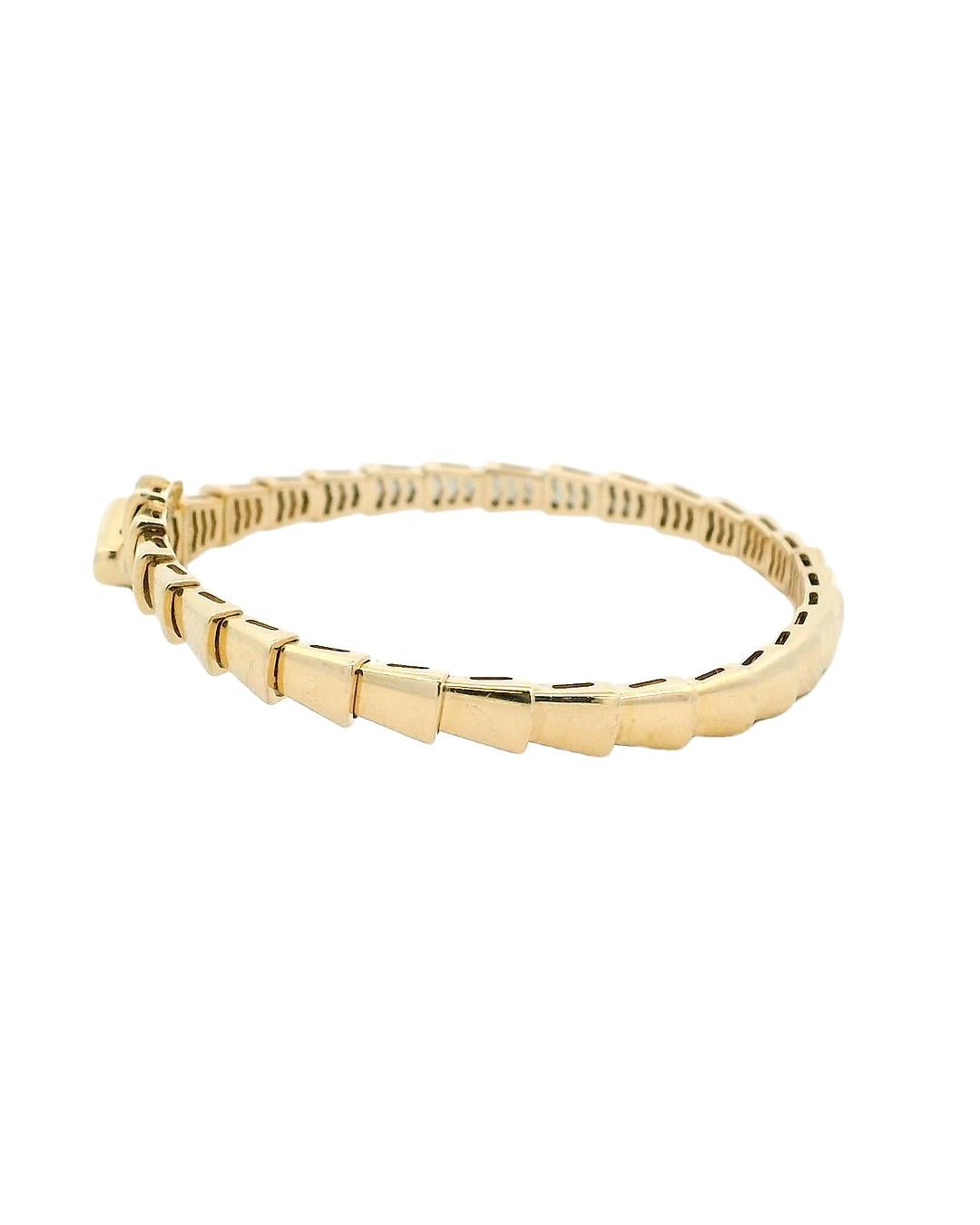 Bvlgari Serpenti Thin Bracelet 18k Yellow Gold Box & Papers 2023