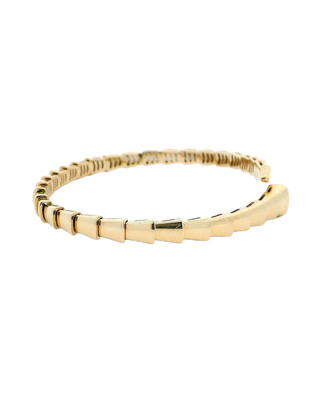 Bvlgari Serpenti Thin Bracelet 18k Yellow Gold Box & Papers 2023