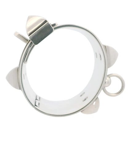 Hermes Collar Du Chien Silver Large Bracelet