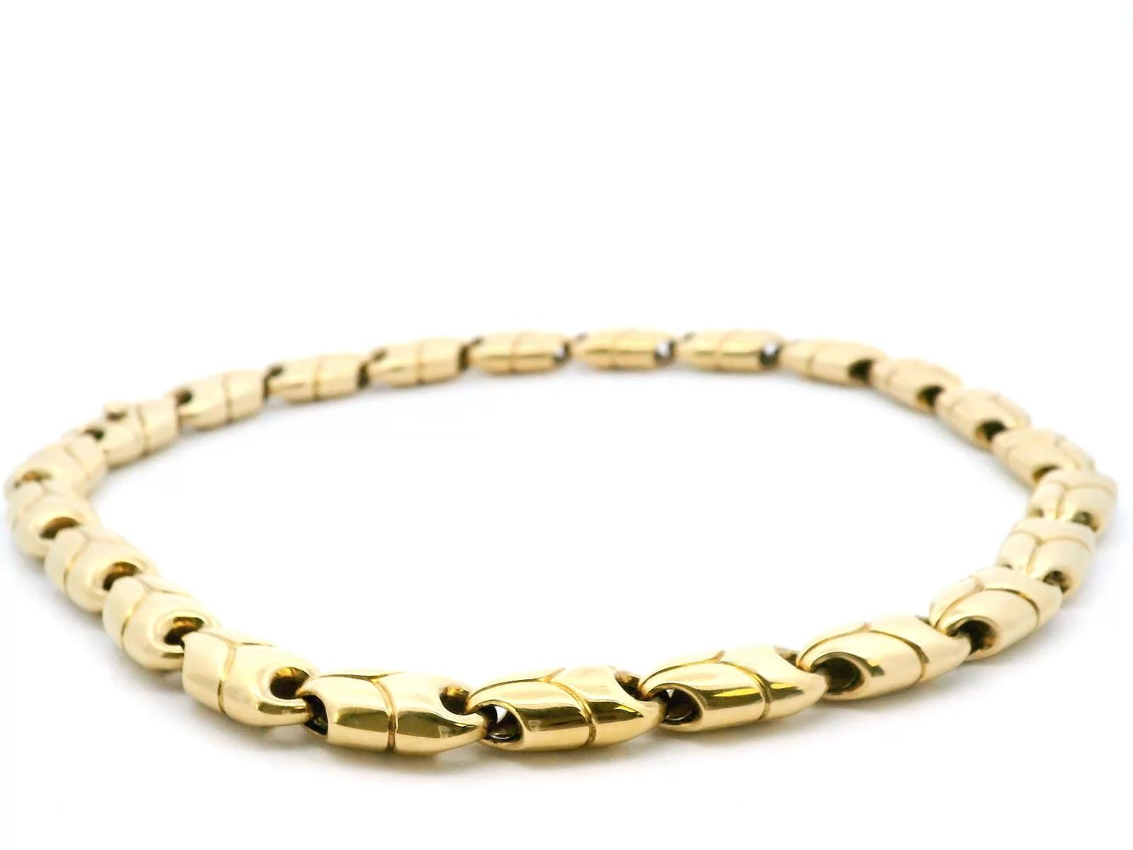 Bvlgari 18K Yellow Gold Necklace Puff Y link