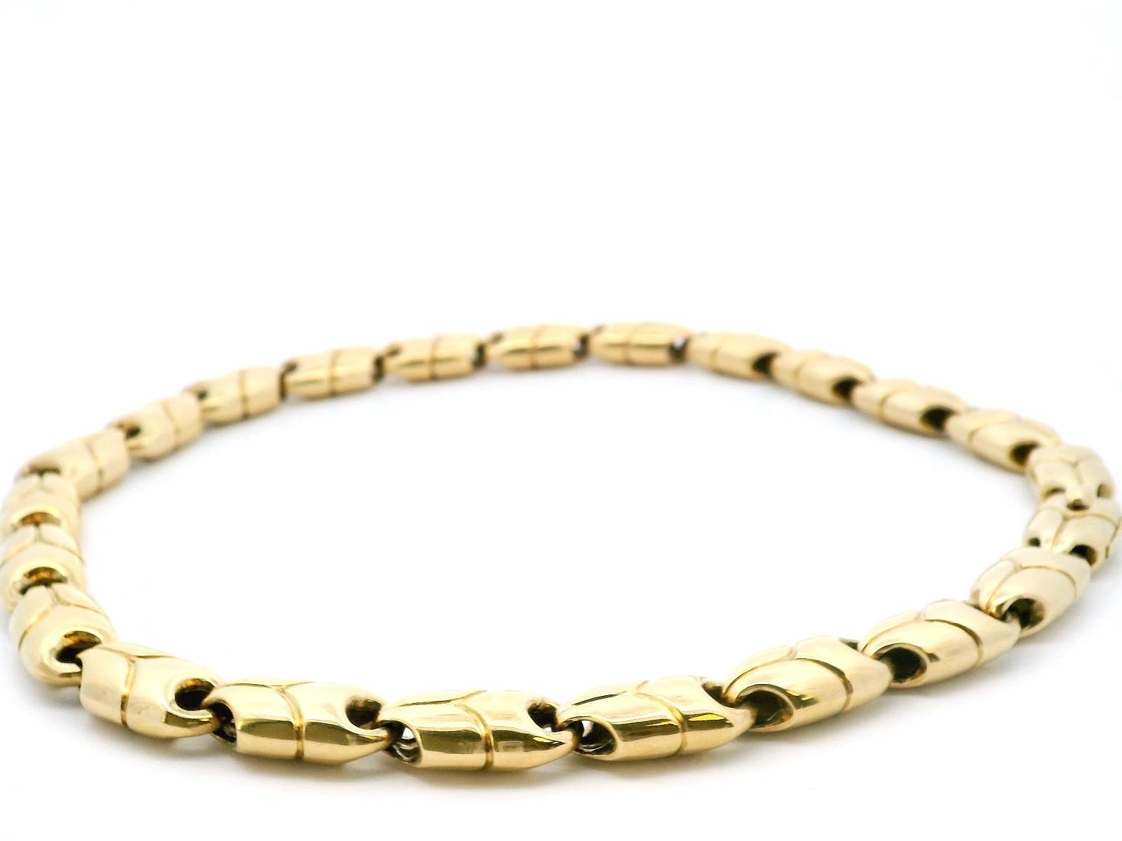 Bvlgari 18K Yellow Gold Necklace Puff Y link