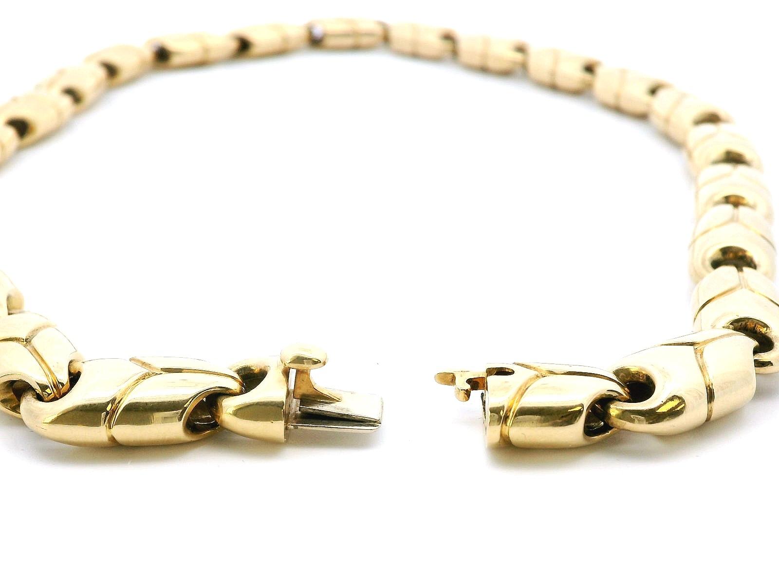 Bvlgari 18K Yellow Gold Necklace Puff Y link