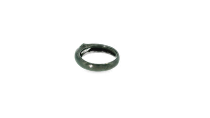 18k White Gold Anodized Diamond-shield cut Ring