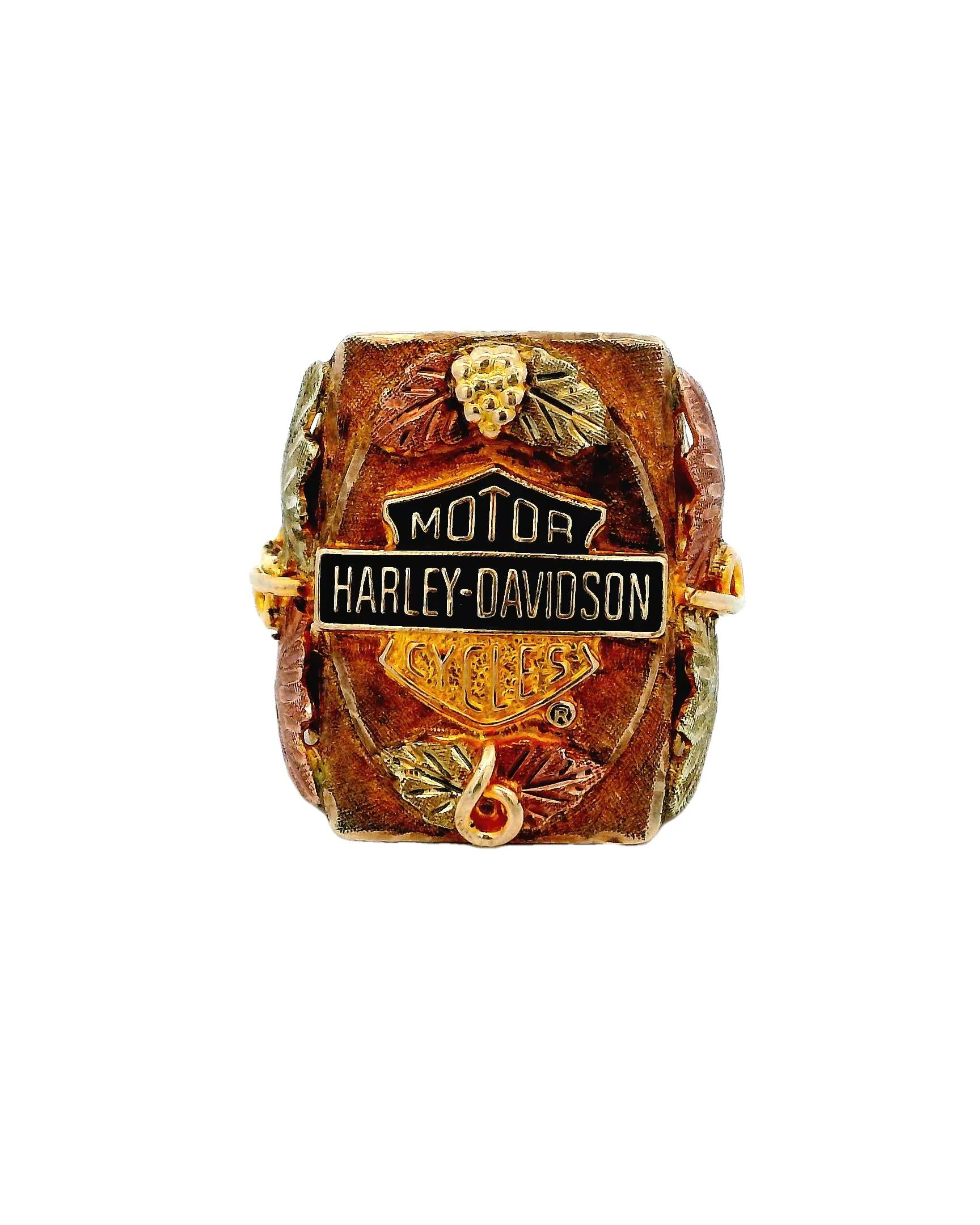 Harley Davidson 10k Multicolor Ring