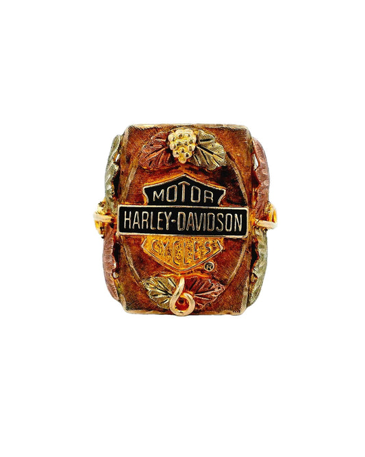 Harley Davidson 10k Multicolor Ring