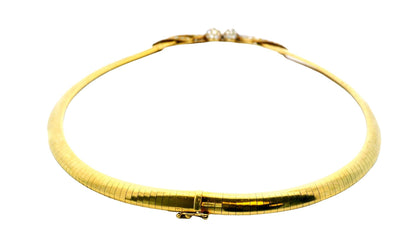 Van Cleef & Arpels Pave Lovebirds Tubogas 18K Yellow Gold Necklace